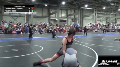 145 lbs Cons. Round 1 - Camryn McConnell, Russell WC vs Judah Rider, Olathe East