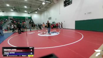 115 lbs 2nd Place Match - Brianna Uhrig, Green River Grapplers Wrestling vs Trona Bates, Wyoming