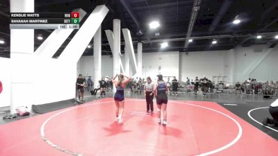 130 lbs Round Of 16 - Kenslie Watts, Reign WC vs Savanah Martinez, Betterman Elite