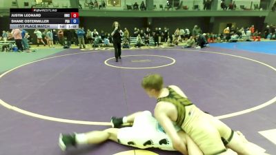 U16 FK - 144 lbs 1st Place Match - Shane Ostermiller, Pioneer Grappling Academy vs Justin Leonard, Hillsboro Mat Club