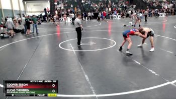 113 lbs Cons. Round 4 - Cooper Edson, Sedgwick County vs Lucas Therrien, Gothenburg Junior Wrestling