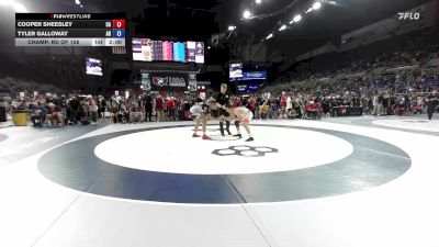 157 lbs Champ. Rd Of 128 - Cooper Sheesley, CA vs Tyler Galloway, AR