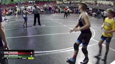 140 lbs Champ. Round 1 - Liam Zimmerman, Hawks Wrestling Club (Lincoln) vs Hank Thompson, WWC Predator Wrestling