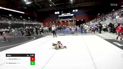 66 lbs Semifinal - Logan Clarendon, Black Fox Wrestling Academy vs Kason Molinaro, Other Team