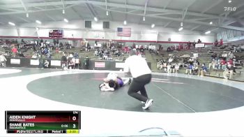 174 lbs Champ. Round 2 - Aiden Knight, Montevallo vs Shane Bates, Indianapolis
