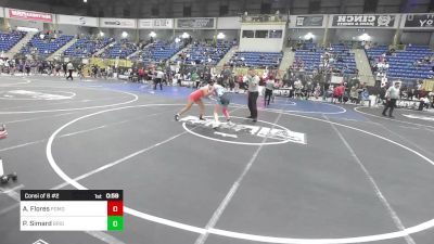 136 lbs Consi Of 8 #2 - Aniela Flores, Pomona Elite vs Piper Simard, Brighton WC