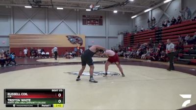 285 lbs Cons. Semi - Triston White, North Iowa Area Community College vs Russell Coil, Coe