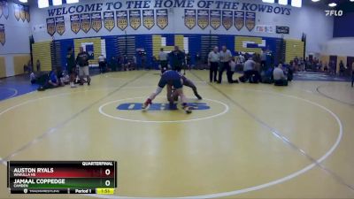 165 Blue Quarterfinal - Jamaal Coppedge, Camden vs Auston Ryals, Wakulla Hs