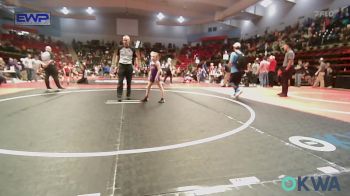 52-57 lbs Rr Rnd 5 - Delaney Pritchard, Bristow Wrestling vs Sofie Mcnatt, HURRICANE WRESTLING ACADEMY