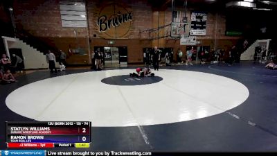 74 lbs Round 1 - Statlyn Williams, Sublime Wrestling Academy vs Ramon Brown, Team Real Life