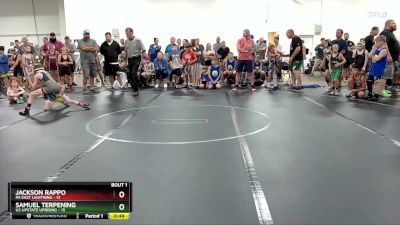 68 lbs Round 1 (4 Team) - Jackson Rappo, PA East Lightning vs Samuel Terpening, U2 Upstate Uprising