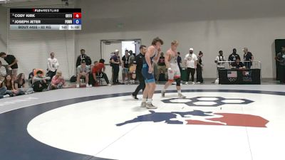82 kg Quarters - Cody Kirk, CLT Regional Training Center vs Joseph Jeter, Position Wrestling