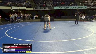 136 lbs Cons. Round 2 - Sabrina Sedor, Western New England vs Madison Wellen, D`Youville