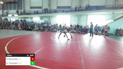 102 lbs Consi Of 8 #2 - Brandon Benavides, Live Training Systems vs Bryce Thompson, Threshold WC