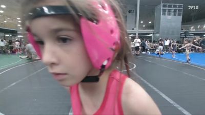 48 lbs Round 5 (6 Team) - Callie Brannon, Mat Assassins White vs Emily Kerrigan, Poquoson-Pitbull