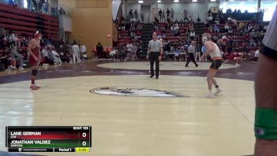 133 lbs Cons. Semi - Jonathan Valdez, Simpson vs Lane German, Coe