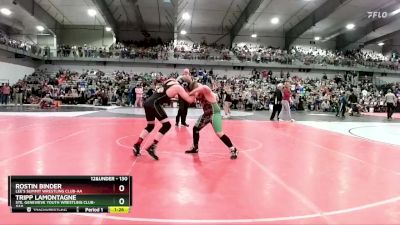 130 lbs Champ. Round 1 - Tripp LaMontagne, Ste. Genevieve Youth Wrestling Club-AAA vs Rostin Binder, Lee`s Summit Wrestling Club-AA