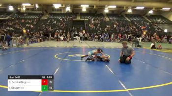 65 lbs Semifinal - Gavin Schwarting, Columbus Wrestling Org. Maroon vs Trindyn DeGodt, 2 Tuff Gym