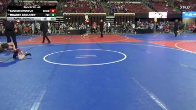 73 lbs Cons. Round 5 - Rowdee Goolsbey, Powell Wrestling Club vs Kolter Swenson, Big Game Wrestling Club MT