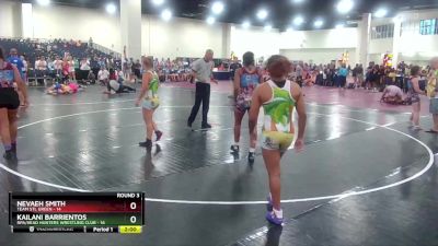 130 lbs Round 3 (8 Team) - Nevaeh Smith, Team STL Green vs Kailani Barrientos, RPA/Head Hunters Wrestling Club