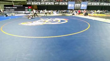 Girls 3A 105 lbs Champ. Round 1 - Lola James, Federal Way (Girls) vs Isabella Nuno, Oak Harbor (Girls)