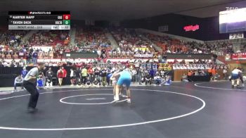 215 lbs Champ. Round 1 - Taven Dick, Holton Hs vs Karter Naff, Chanute Hs