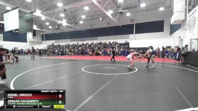 150 lbs Cons. Round 6 - Keegan Daugherty, Yucaipa Thunder Wrestling Club vs Addiel Orozco, CVBJJ