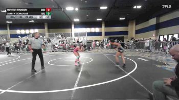 116 lbs Consi Of 16 #1 - Hunter Hansen, Shootbox WC vs Jaylyn Gonzales, Ayala