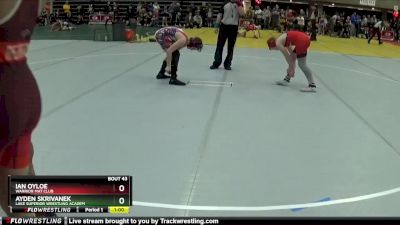 130 lbs Cons. Round 1 - Ian Oyloe, Warrior Mat Club vs Ayden Skrivanek, Lake Superior Wrestling Academ