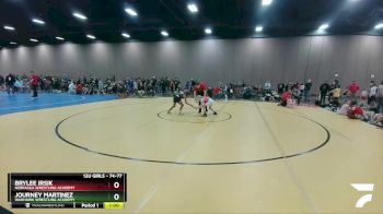 74-77 lbs Round 3 - Journey Martinez, Warhawk Wrestling Academy vs Brylee Irsik, Nebraska Wrestling Academy