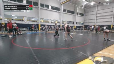 160 lbs Semifinal - Hayden Brown, Perkiomenville vs Steven Caruso, Staten Island