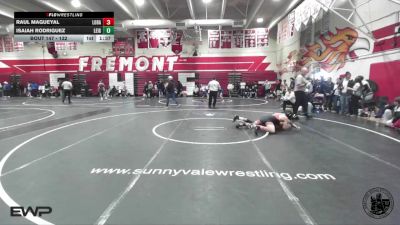 132 lbs Champ. Round 1 - Raul Magueyal, Los Banos vs Isaiah Rodriguez, Leigh