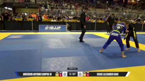 Chase Alexander Oake vs Anderson Antonio Campos Jr 2025 Pan Kids Jiu-Jitsu IBJJF Championship