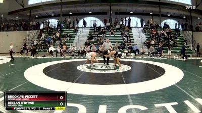 144 lbs 1st Place Match - Declan O`Byrne, Malvern Prep vs Brooklyn Pickett, Mount Saint Joseph