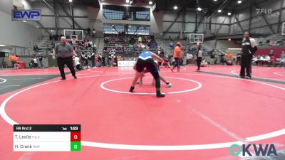 120-130 lbs Rr Rnd 2 - Terico Leslie, Tulsa North Mabee Stampede vs Hazen Crank, Raw Wrestling Club