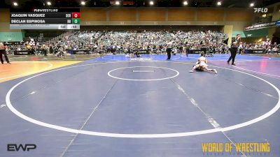 55 lbs Quarterfinal - Joaquin Vasquez, Steel City Reloaded vs Declan Espinosa, Rough House