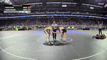 D1-175 lbs 7th Place Match - James Moore, Walled Lake Northern HS vs Nate Stark, Brighton HS