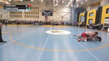 126 lbs Cons. Round 1 - Colton Price, Smyrna H S vs Dominic Rhodes, Delcastle H S