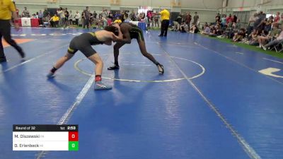 C-160 lbs Round Of 32 - Michael Olszewski, PA vs D'marion Erlenbeck, MI