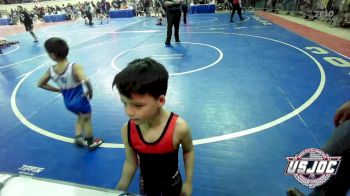 46 lbs Round Of 64 - Lincoln Mclaughlin, Borger Youth Wrestling vs Colt Toppings, Smith Wrestling Academy