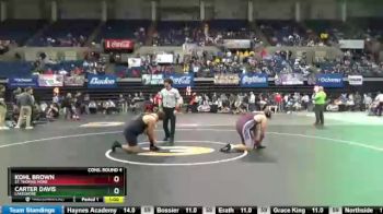 Cons. Round 4 - Kohl Brown, St. Thomas More vs Carter Davis, Lakeshore