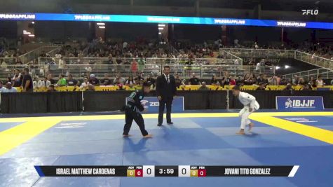 Jovani Tito Gonzalez vs Israel Matthew Cardenas 2025 Pan Kids Jiu-Jitsu IBJJF Championship