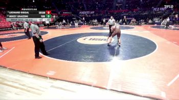 3A 215 lbs Cons. Round 1 - Mikey Grazzini, Elmhurst (York) vs Leonard Siegal, Chicago (Mt. Carmel)