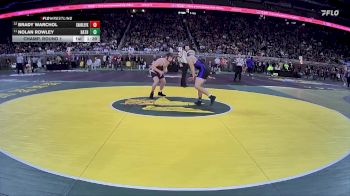 D4-175 lbs Champ. Round 1 - Nolan Rowley, Bath vs Brady Warchol, Charlevoix