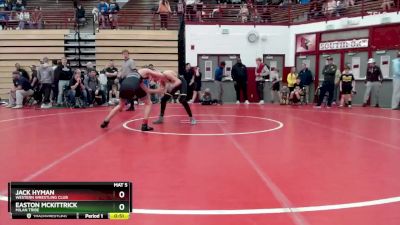 98-101 lbs Quarterfinal - Jack Hyman, Western Wrestling Club vs Easton McKittrick, Milan Tribe