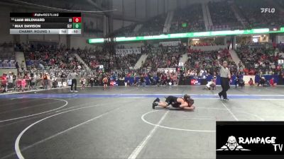 125 lbs Champ. Round 1 - Max Davison, Slyfox vs Liam Mildward, Osage Indians