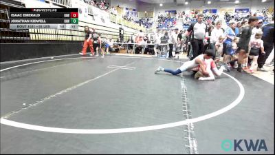 92 lbs Consi Of 4 - Isaac Emerald, Raw Wrestling Club vs Jonathan Kidwell, Raw Wrestling Club
