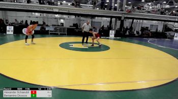 113A lbs Rr Rnd 2 - Alexander Schaeublin, St John's Prep vs Beniamino Dicocco, Cja