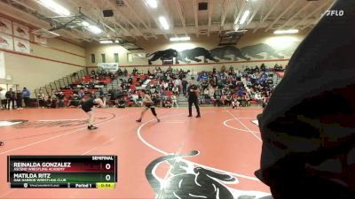 124-135 lbs Semifinal - Reinalda Gonzalez, Ascend Wrestling Academy vs Matilda Ritz, Oak Harbor Wrestling Club