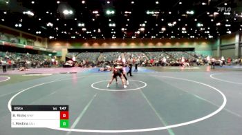 125 lbs Consi Of 8 #1 - Bridger Ricks, Western Wyoming vs Isaiah Kainoa Medina, California Baptist University-UNATT